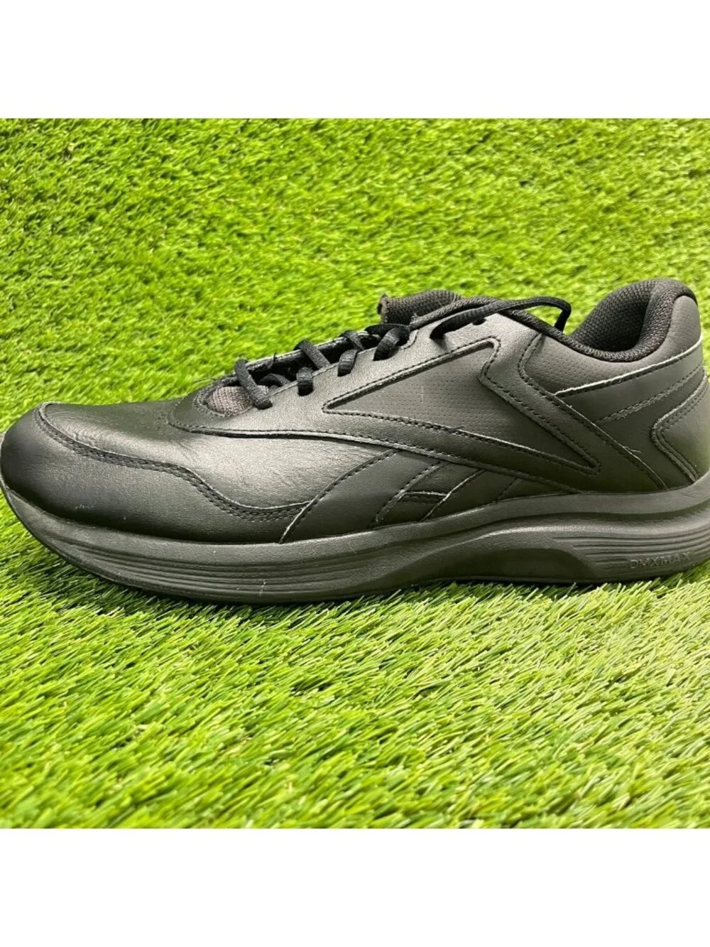 Reebok Walk Ultra 7 DMX Max Mens Size 13 Black Athletic Leather Shoes Sneakers